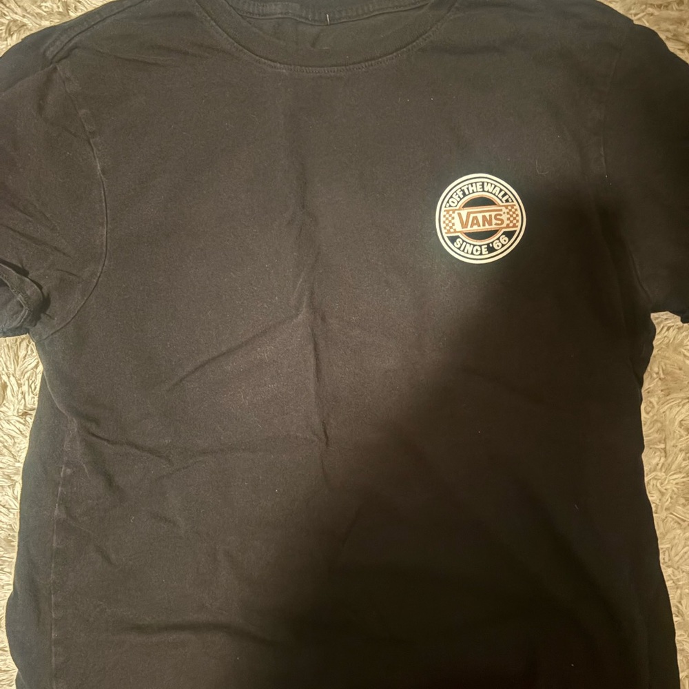 Vans Vintage Black Tee with Circular Logo